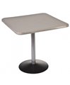 Стол с квадратной столешницей Стефания Стол ДСП 25мм HPL-пластик (цвет каркаса-черный муар)